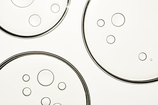 Skincare oil emulsion drops abstract design