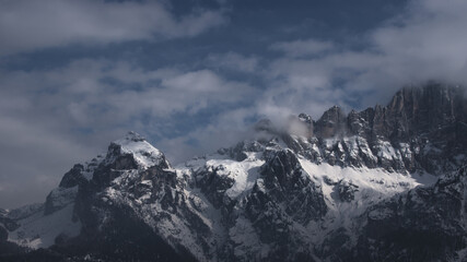 Coldai peak in the dolomites