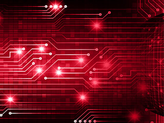 d illustration Abstract futuristic electronic circuit technology background
