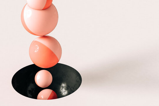 Pink spheres leaving a black hole