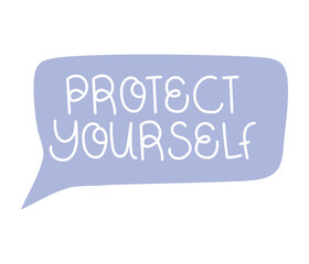 protect yourself lettring