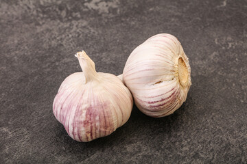 Fresh ripe and tasty garlic