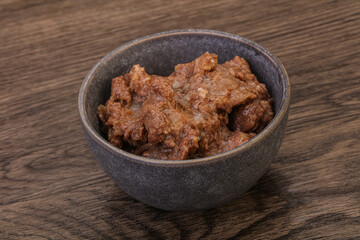 Gurmet venison stew with spices