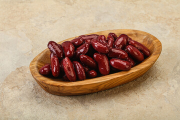 Canned red Kidney in the bowl