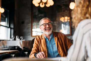 Businessman in Cafe