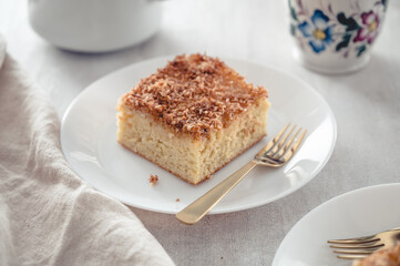 Food: Coconut buttermilk cake