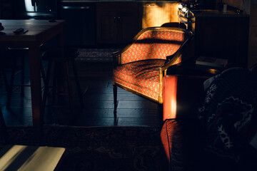 armchair in morning light 