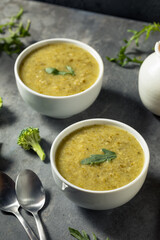 Healthy Cold Broccoli Arugula Soup