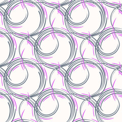 Seamless pattern with a simple abstract drawing
