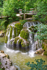Fototapeta na wymiar Bigar waterfall in Romania Cheile Nerei