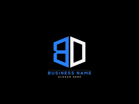 Letter BD Logo, creative bd logo icon vector for business