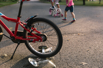 Training Wheels being removed from Bike 