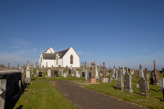 Canisbay Parish Church near John O'Groats in the Scottish Highlands, UK