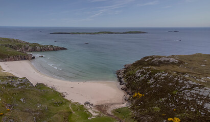 Ceannabeinne Beach on the north west coast of Scotland, UK