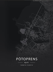 Map of Port Au Prince, Haiti