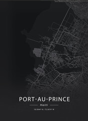 Map of Port Au Prince, Haiti