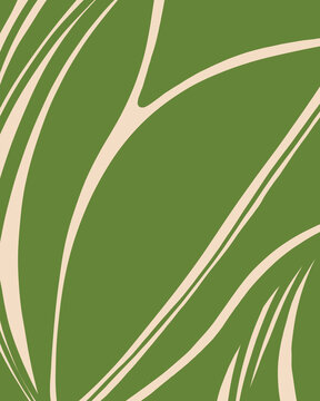  Botanical Pattern In Green