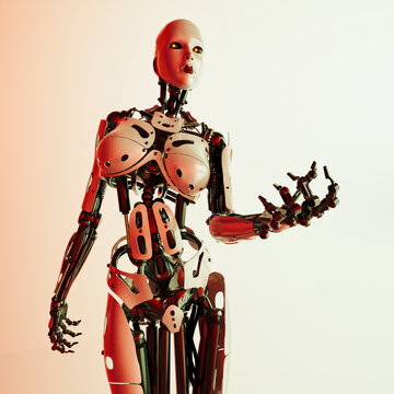 Female robot hand grasping