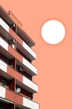 city building in a surreal scene landscape