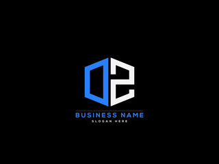 Letter DZ Logo, creative dz logo icon vector for business - obrazy, fototapety, plakaty