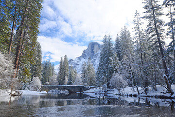 yosemite winter scene