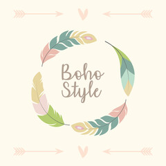 boho style card