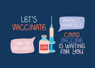 covid vaccine illustrations