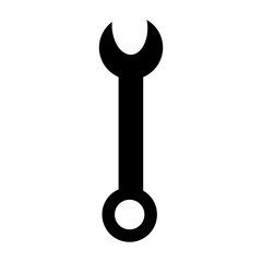 Large wrench on a white background for use in clip art or web design