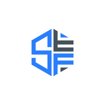 SFF logo SFF icon SFF vector SFF monogram SFF letter SFF minimalist SFF triangle SFF hexagon Unique modern flat abstract logo design 