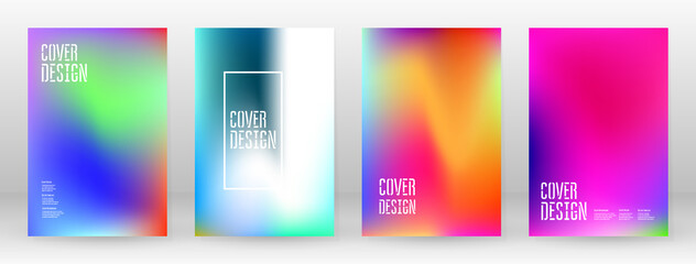 Pastel Soft. Rainbow Gradient Set Color Background