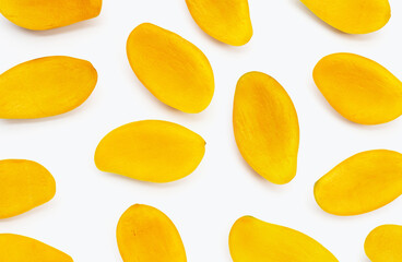 Tropical fruit, Mango on white