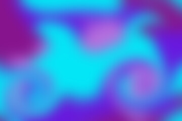 Abstract neon illustration in blue, purple colors with blurred shapes for design, wallpaper, background, layout, brochures, posters, patterns, textures, decor, textiles, fabrics, banners, templates