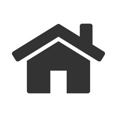 o2021-06-12-01Home simple flat icon, web homepage symbol. Vector illustration
