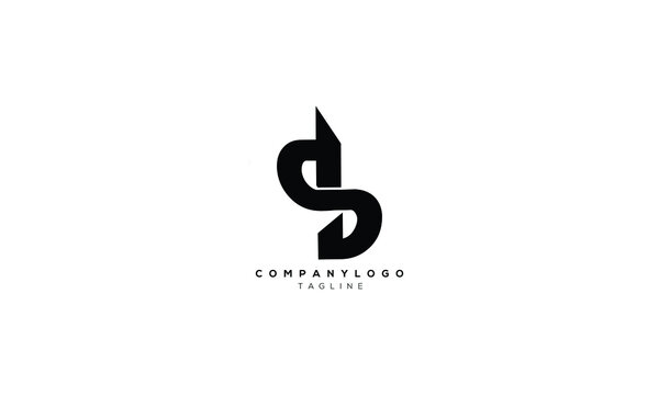 DDS AND SDD Abstract initial monogram letter alphabet logo design