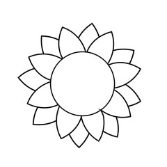 Vector illustration Magic sign, Boho style. Trendy logo design, abstract symbol, tattoo sun, sunflower