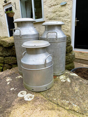 A view of some old Milk Churns