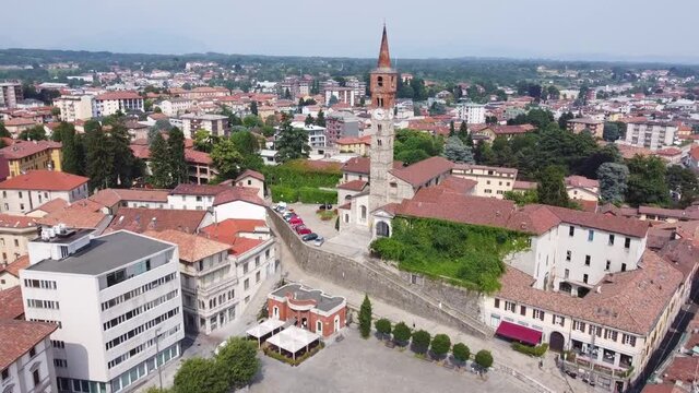 Urban landscape of Cant&ugrave;, aerial view