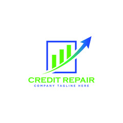 Credit repair logo idea.
credit repair business.
repair logo design.
money repair logo vector