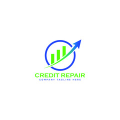 Credit repair logo idea.
credit repair business.
repair logo design.
money repair logo vector