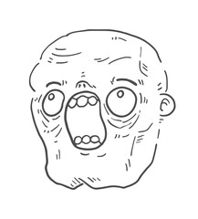 Funny cartoon character draw