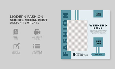 Fashion social media post and square banner template, web banner design,  trendy design, ready to upload,