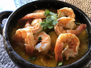 Moqueca fish and shrimp, traditional dish of Brazilian cuisine