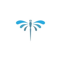 Dragonfly logo icon design concept template illustration