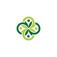 Community, network and social icon design template