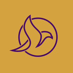 A Bird Logo Monogram Simple Easy to Remember