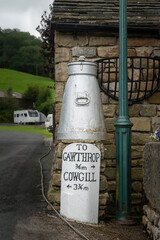 Fototapeta na wymiar Directional Sign, Dent, Cumbria, UK