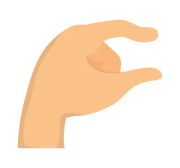 hand showing little bit