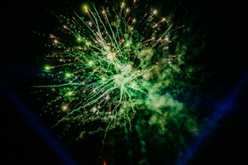 Fototapeta premium fireworks in the night sky celebration