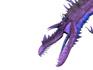 snouted dragon with a copy space
