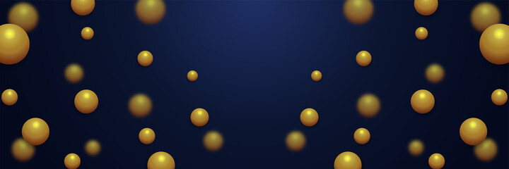 Minimal geometric dark blue shapes gradation banner with gold and orange lines composition . Modern dynamic bright Abstract futuristic bright graphic background poster texture design